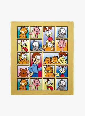 Garfield Character Boxes Throw Blanket