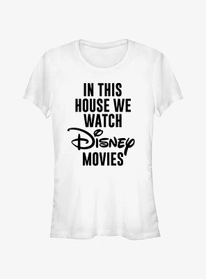 Disney We Watch Movies Girls T-Shirt