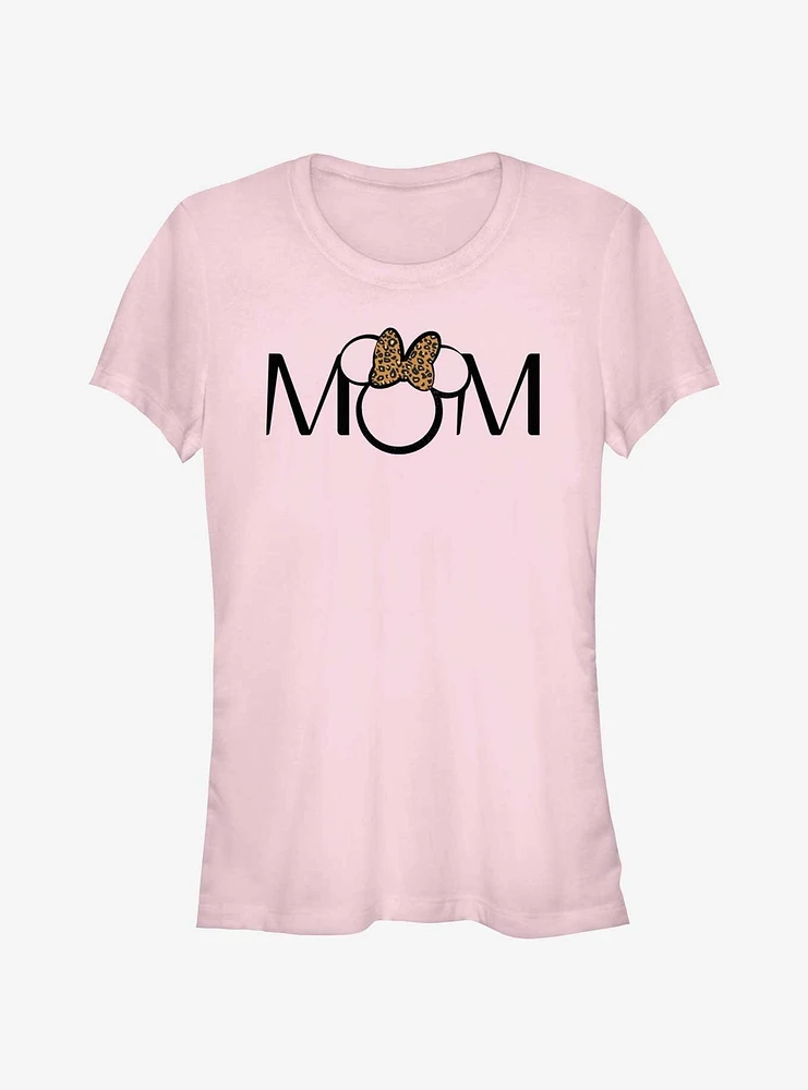 Disney Minnie Mouse Mom Leopard Ears Girls T-Shirt