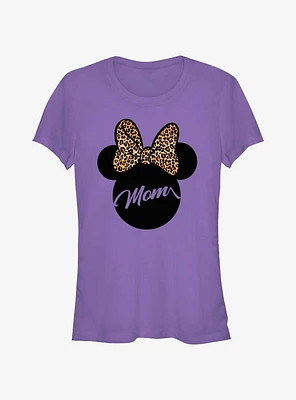 Disney Minnie Mouse Ears Leopard Bow Mom Girls T-Shirt