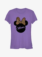 Disney Minnie Mouse Ears Leopard Bow Mom Girls T-Shirt