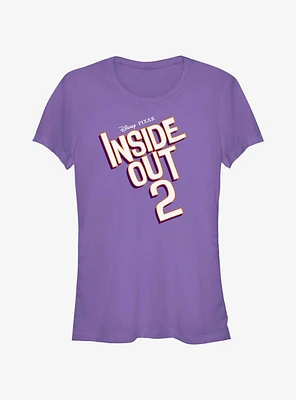Disney Pixar Inside Out 2 Logo Girls T-Shirt