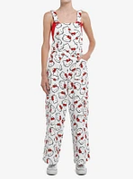 Hello Kitty Allover Print Overalls