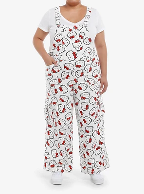 Hello Kitty Allover Print Overalls Plus