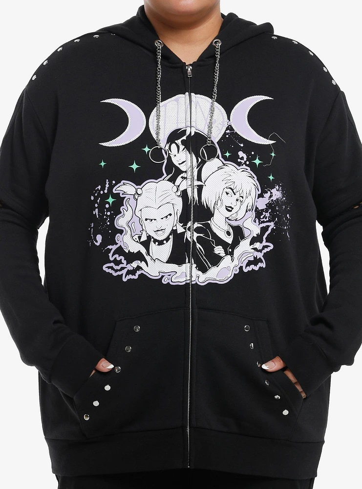 Scooby-Doo! The Hex Girls Stud Chain Oversized Hoodie Plus