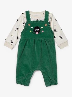 Studio Ghibli Spirited Away Soot Sprite Infant Shirt and Overall Set - BoxLunch Exclusive