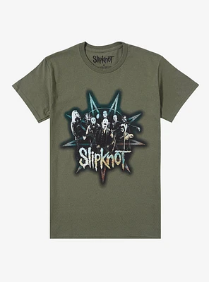 Slipknot Two-Sided Green Boyfriend Fit Girls T-Shirt