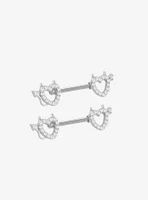 14G Steel Heart Devil Nipple Barbell 2 Pack