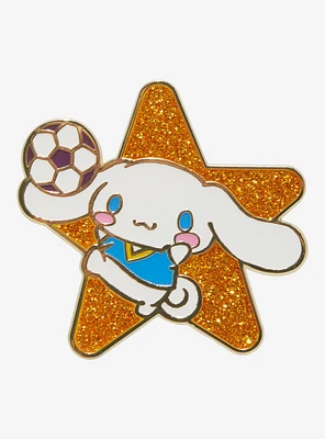 Sanrio Cinnamoroll Soccer Glitter Enamel Pin — BoxLunch Exclusive