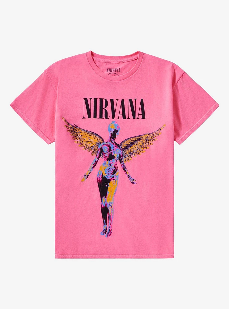 Nirvana Utero Pink Girls T-Shirt