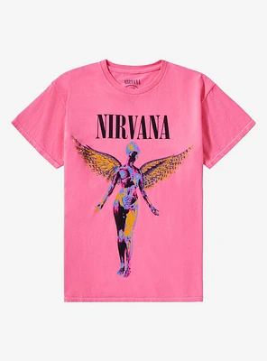 Nirvana Utero Pink Girls T-Shirt