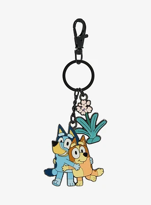 Bluey Bingo & Bluey Flower Multi-Charm Keychain