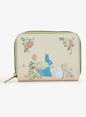 Loungefly Studio Ghibli® My Neighbor Totoro Flowers Totoros Mini Zipper Wallet