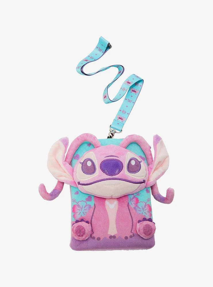 Disney Angel Plush Lanyard With Cardholder