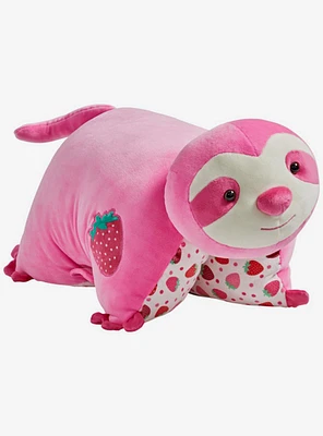 Sweet Scented Strawberry Sloth Pillow Pet Puff