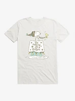 Peanuts Be Merry And Bright Snoopy Woodstock T-Shirt