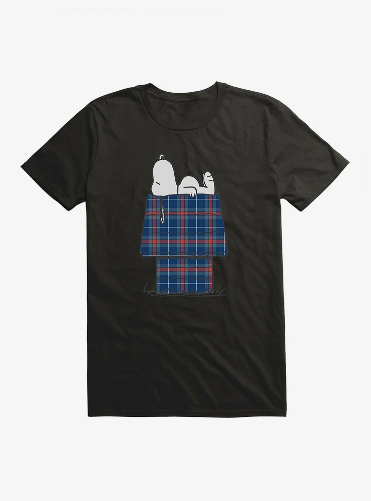 Peanuts Snoopy Plaid House T-Shirt