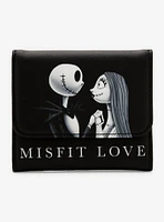 Loungefly The Nightmare Before Christmas Jack & Sally Misfit Love Mini Flap Wallet