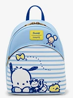 Loungefly Pochacco & Friends Stripe Mini Backpack