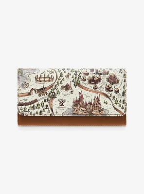 Loungefly Harry Potter Map Flat Wallet