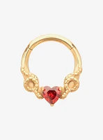 Steel Gold Snake & Heart Hinged Clicker