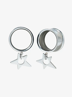 Steel Silver Star Plug 2 Pack