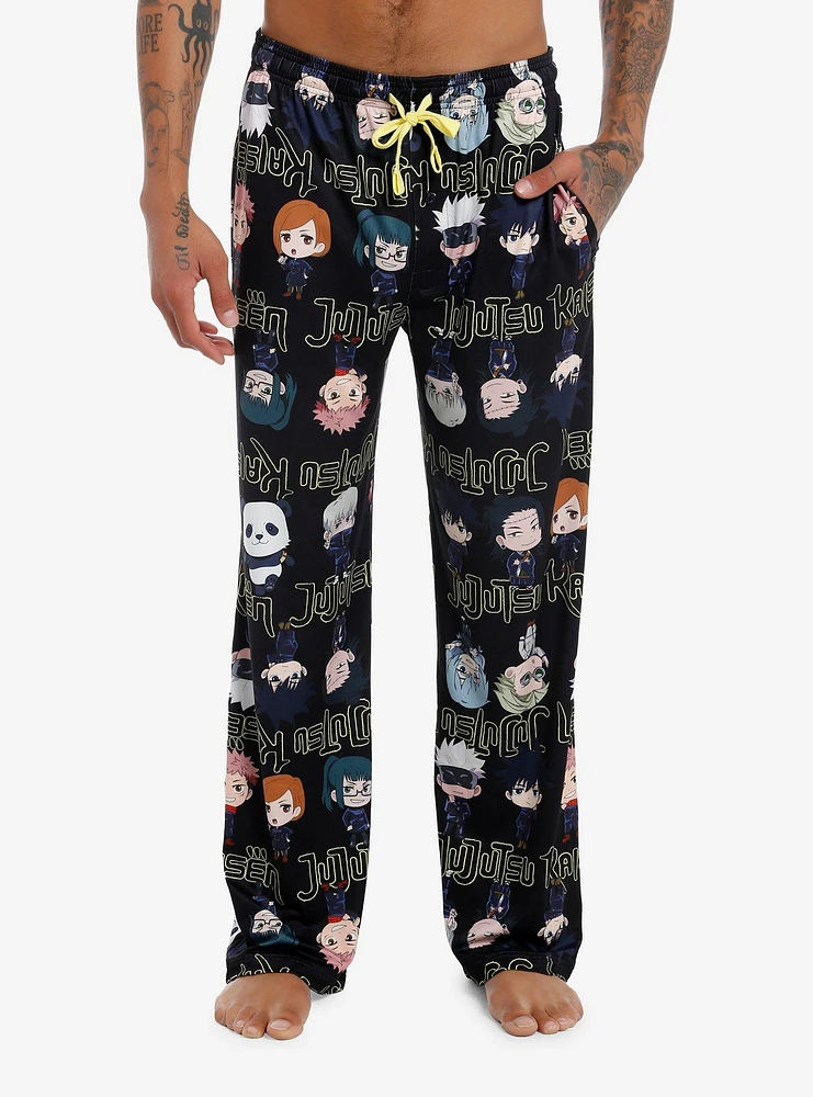 Jujutsu Kaisen Chibi Character Pajama Pants