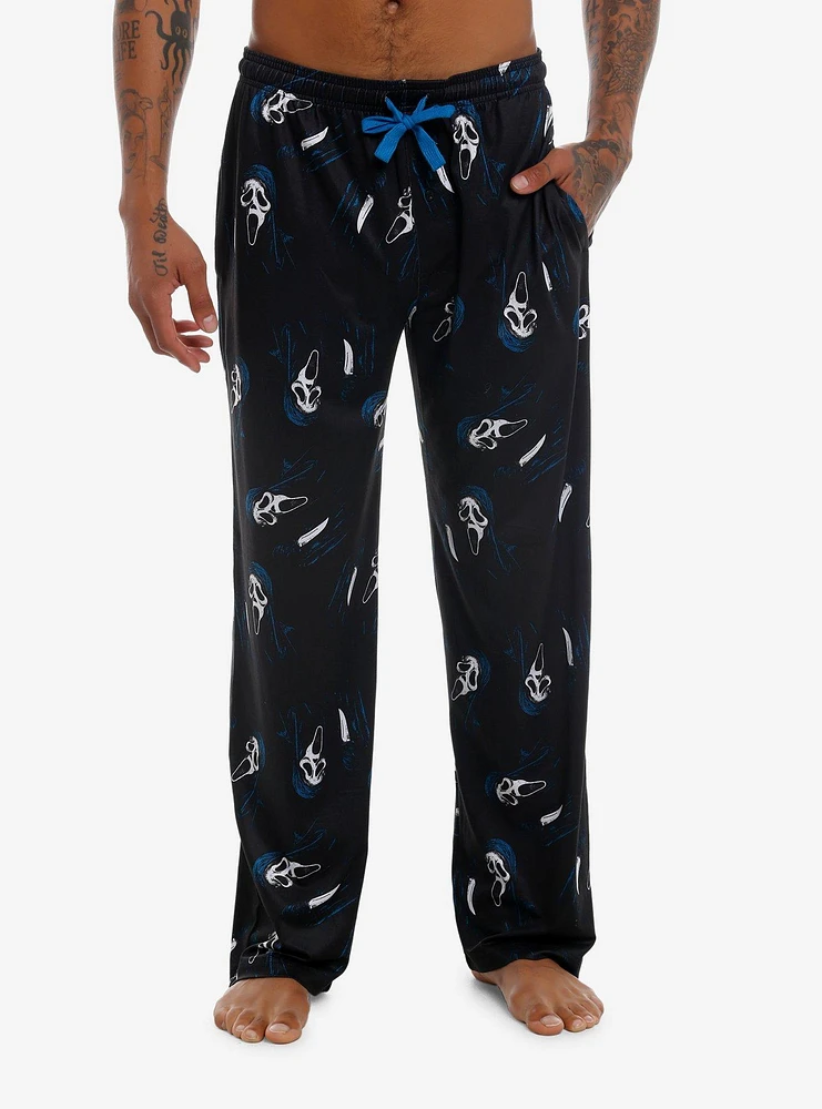 Scream Ghost Face Knife Pajama Pants