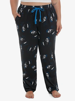 Ghost Face Knife Pajama Pants Plus