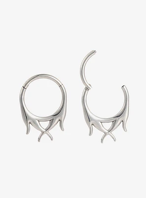 16G Steel Silver Vines Hinged Clicker 2 Pack