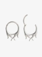 16G Steel Silver Vines Hinged Clicker 2 Pack