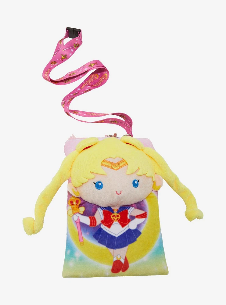 Pretty Guardian Sailor Moon Plush Lanyard With Cardholder