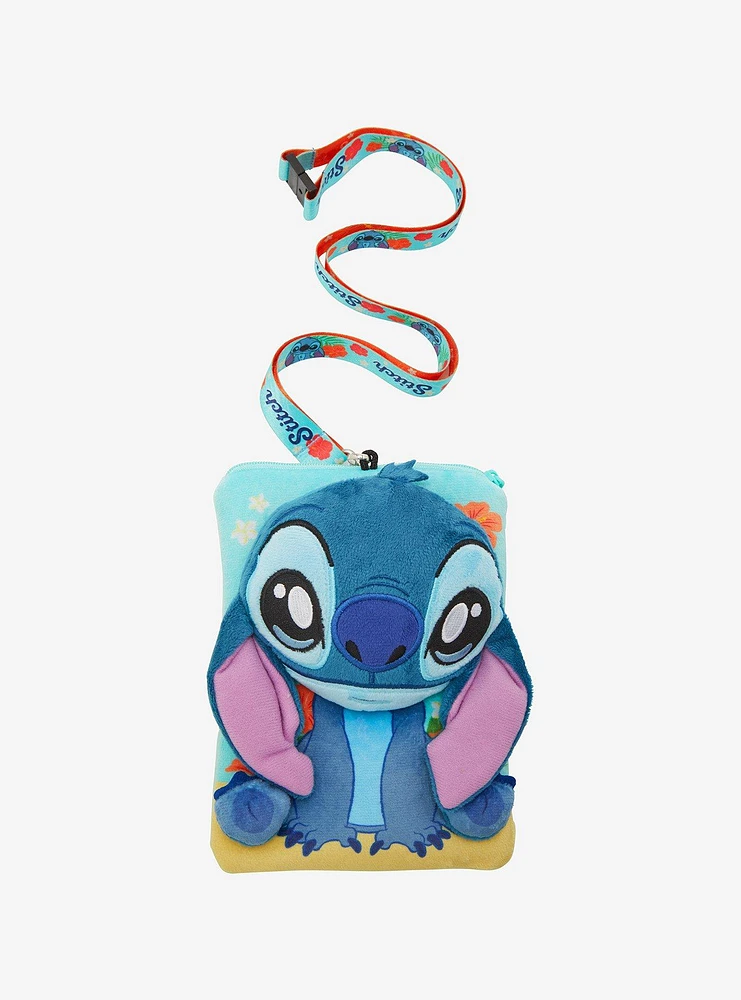 Disney Stitch Plush Lanyard With Cardholder