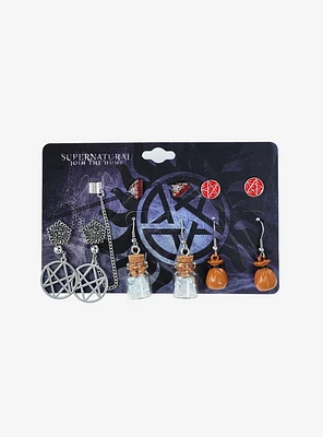 Supernatural Icons Earrings Set