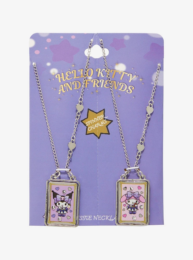 My Melody & Kuromi Magic Cards Best Friend Necklace Set