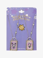 My Melody & Kuromi Magic Cards Best Friend Necklace Set