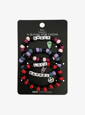 The Nightmare Before Christmas Oogie's Boys Beaded Bracelet Set