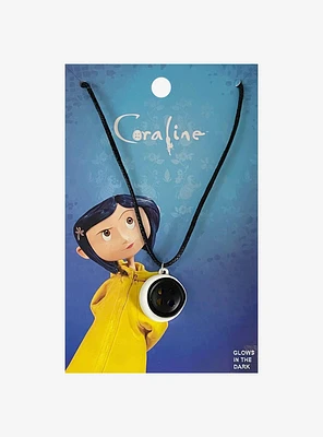 Coraline Button Moon Necklace