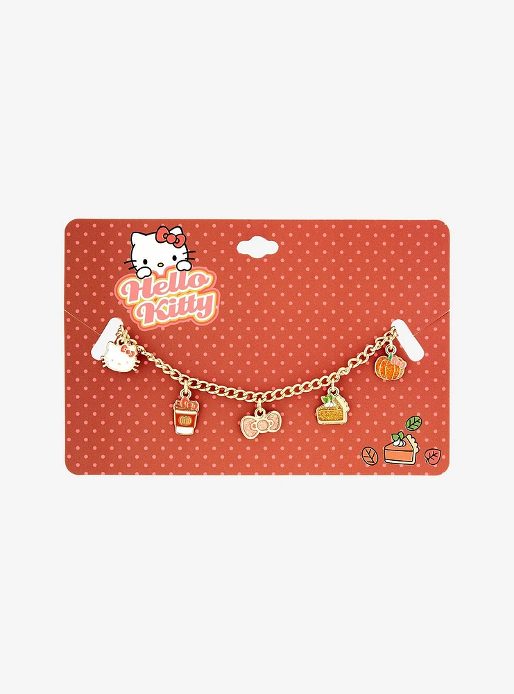 Hello Kitty Pumpkin Spice Latte Charm Bracelet