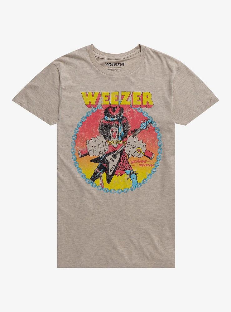 Weezer Rock Star Boyfriend Fit Girls T-Shirt
