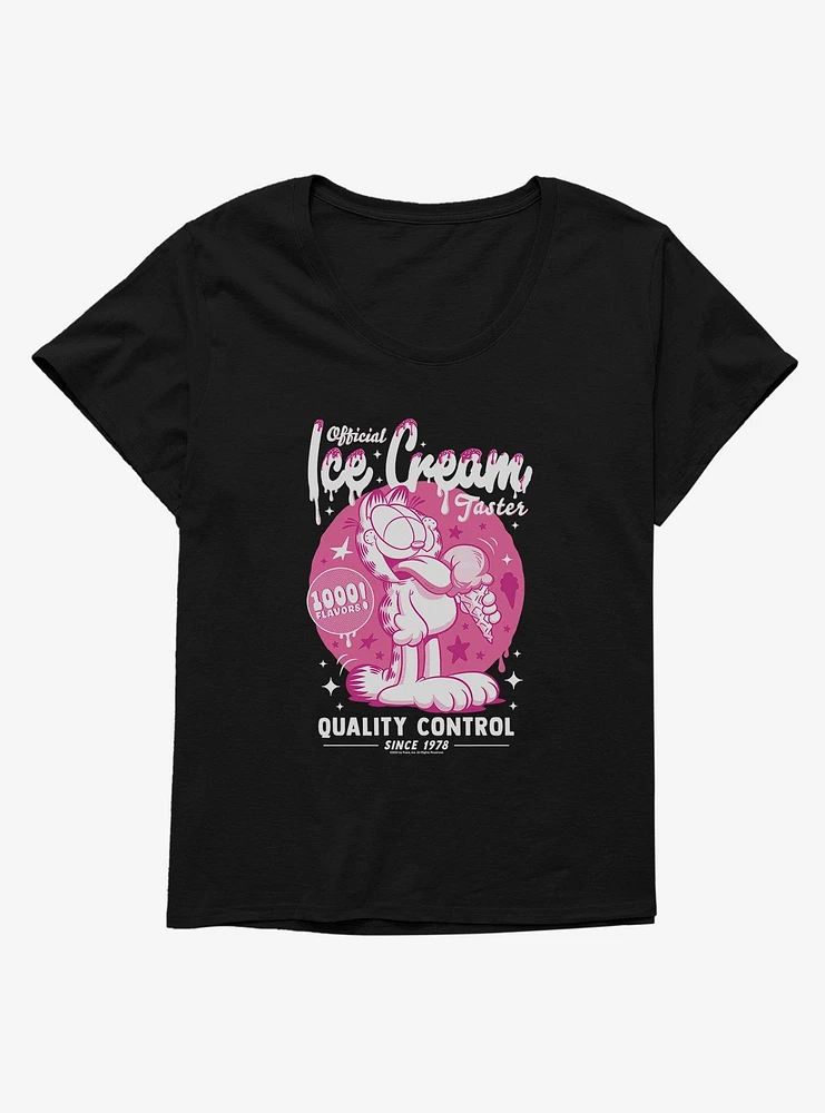 Garfield Ice Cream Taster Girls T-Shirt Plus