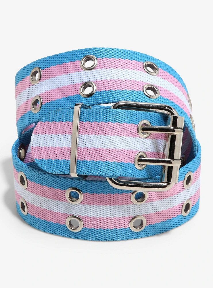 Trans Pride Grommet Belt