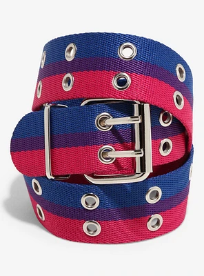 Bi Pride Grommet Belt