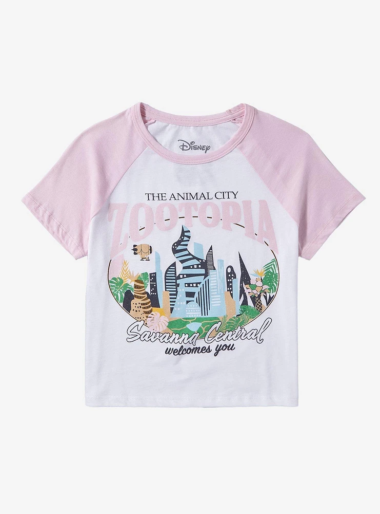 Disney Zootopia Savanna Central Raglan Girls Baby T-Shirt