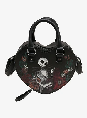 The Nightmare Before Christmas Jack & Sally Hear Figural Crossbody Bag