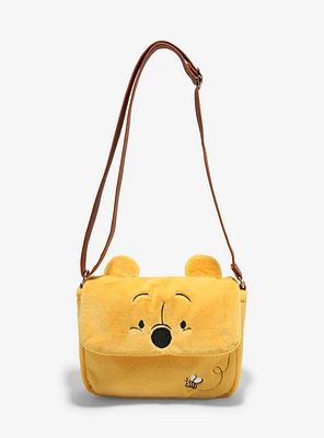 Disney Winnie The Pooh Plush Figural Crossbody Bag