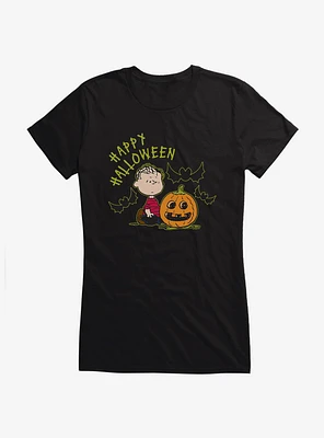 Peanuts Happy Halloween Linus Girls T-Shirt