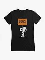 Peanuts Snoopy Boo Sign Girls T-Shirt