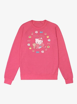 Hello Kitty Lovely Ribbon Bow French Terry Sweatshirt