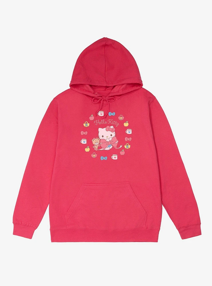 Hello Kitty Lovely Ribbon Bow French Terry Hoodie